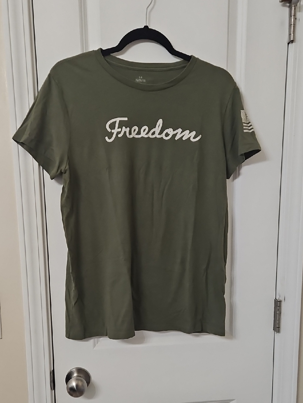 Under Armour Olive Green "Freedom" Short Sleeve Tee